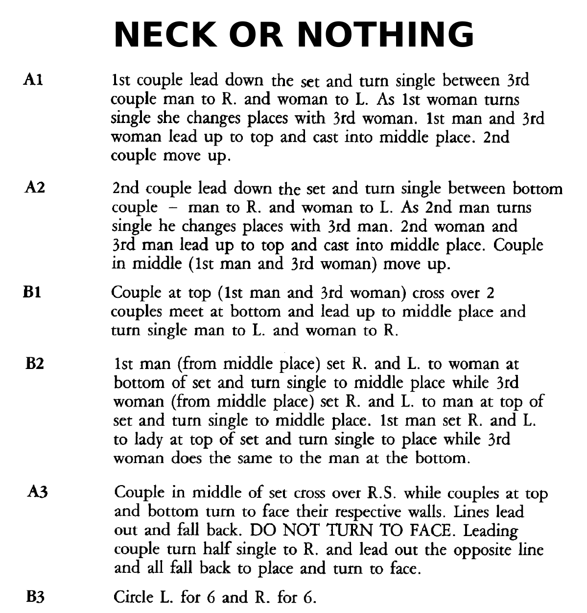 Neck Or Nothing (dance)